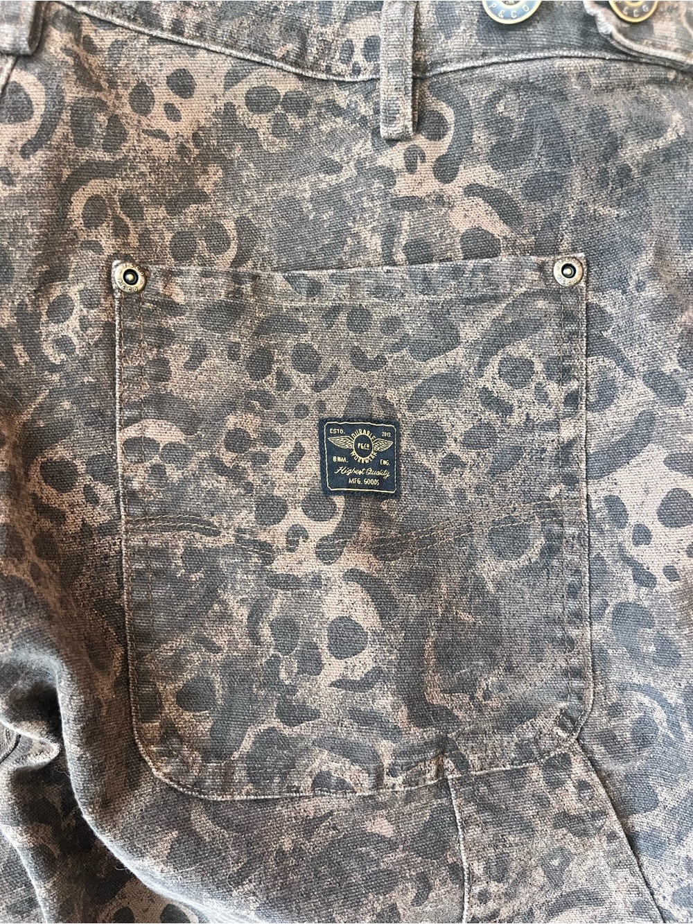 P&Co Albion Carpenter Pant in Leopard Sz. UK 14 (US 10) - Picture 7 of 10